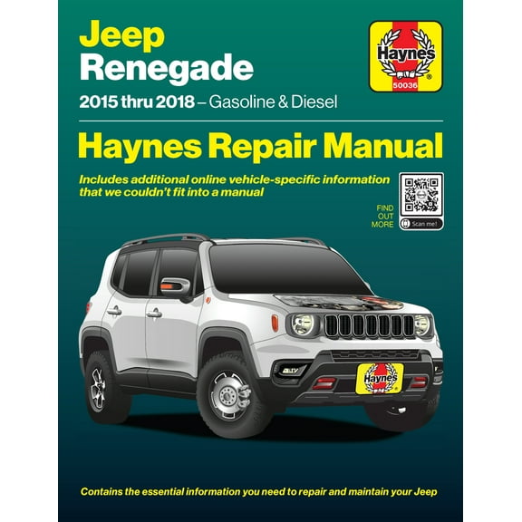2015-2022 Jeep Renegade Haynes Repair Manual (Covers Gasoline and Diesel)