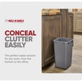 thumbnail image 5 of Rev-A-Shelf 27 qt. Replacement Waste Container for Rev-A-Shelf Pullouts, Silver, 2-pack, 5 of 12