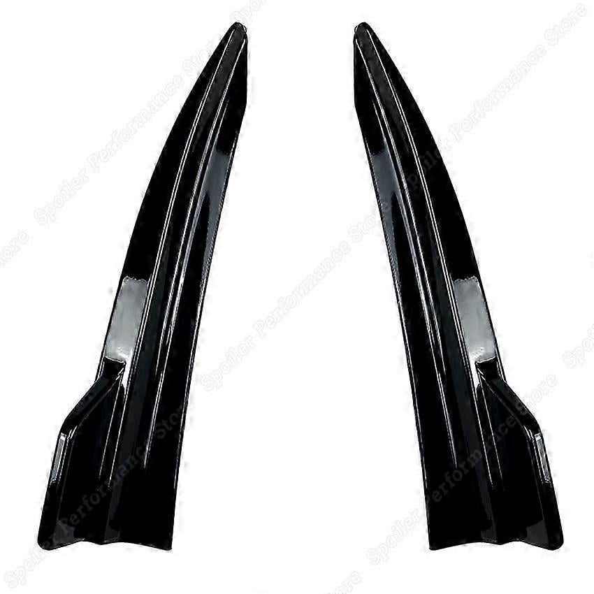 Gloss Rear Bumper Canards Vent M-PACK Side Splitter for BMW 3 Series ...