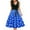 Blue, variant on qolati 1950s Dresses for Women Vintage Sleeveless V Neck Polka Dots Print Rockabilly Prom Dress Elegant High Waisted Bow Tie A-Line Swing Midi Dress