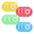 thumbnail image 1 of 10.35 Inch BBQ Paper Tray Tray Outlet Outdoor Picnic Tray Rack PP Plastic Tray, Hollow Fruit Tray, Plastic Tray Holder, 3PCS Green, 1 of 6