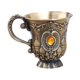 thumbnail image 4 of EeaseMX 1 copa de vino retro para fiesta, cáliz de vino tinto, copa de champán vintage, elegante copa de metal., 4 of 5