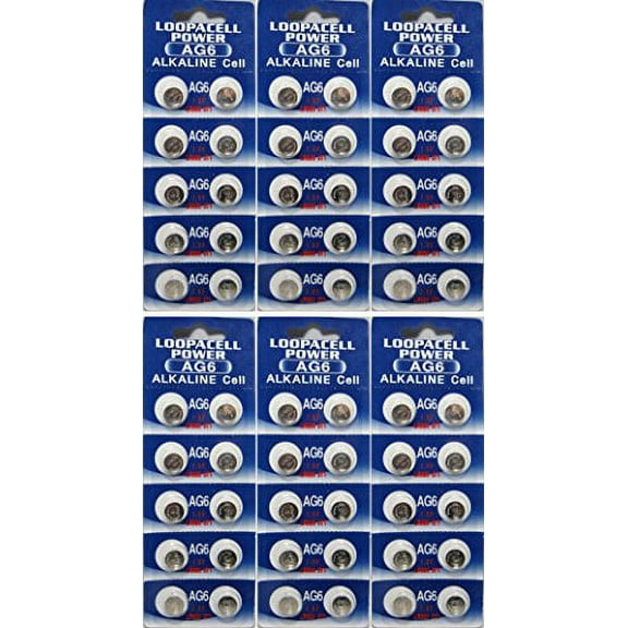 60 x AG6 LR920 371 LOOPACELL Button Cell Coin Alkaline Batteries