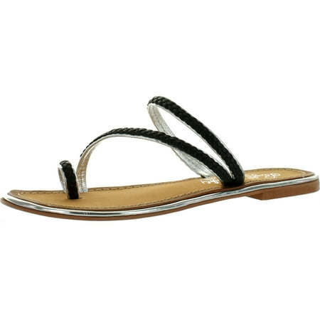 

Naughty Monkey Womens For Keeps Sandals Black 6