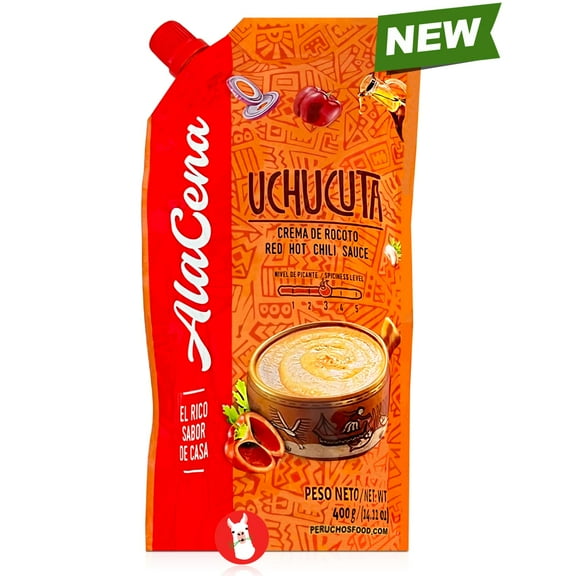 Alacena New Crema de Rocoto Uchucuta | Red Hot Chili Sauce | Peruvian Hot Sauce 14.1 oz.