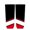 white-red, variant on Unisex Black Series Ice Hockey Socks For Men and Youth Team Color Stitched Socks