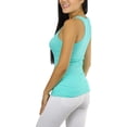 thumbnail image 5 of ToBeInStyle Womens Essential Ribbed Racerback Versatile Layering Cotton Blend Tank Top, 5 of 5