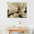 thumbnail image 2 of Nawypu  Flower Canvas Wall Art White Floral Pictures Vintage Beige Elegant Blossom Poster Painting Print Framed Artwork for Living Dining Room Bedroom Office Decor, 2 of 6