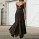 thumbnail image 2 of Vestido sólido asimétrico femenino Vestido sexy hasta el tobillo Vendaje Cuello en V Ropa de playa FLhrweasw Nuevo, 2 of 7