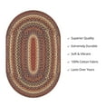 thumbnail image 6 of Homespice - Biscotti Country Style Braided Rug, Perfect Rustic Area Rug to Use as a Cream and Brown Bedroom Rug - Premium Printed Cotton Fabric, Soft and Flat - Large Size Luxury Brown Rug 8x10 Feet, 6 of 6