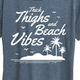 thumbnail image 3 of Instant Message - Thick Thighs Beach Vibes - Women's Short Sleeve Graphic T-Shirt, 3 of 6