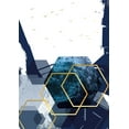 thumbnail image 2 of Urban Epiphany 14x18 White Modern Wood Framed Museum Art Print Titled - Hexagon Landscape Gold 2, 2 of 4