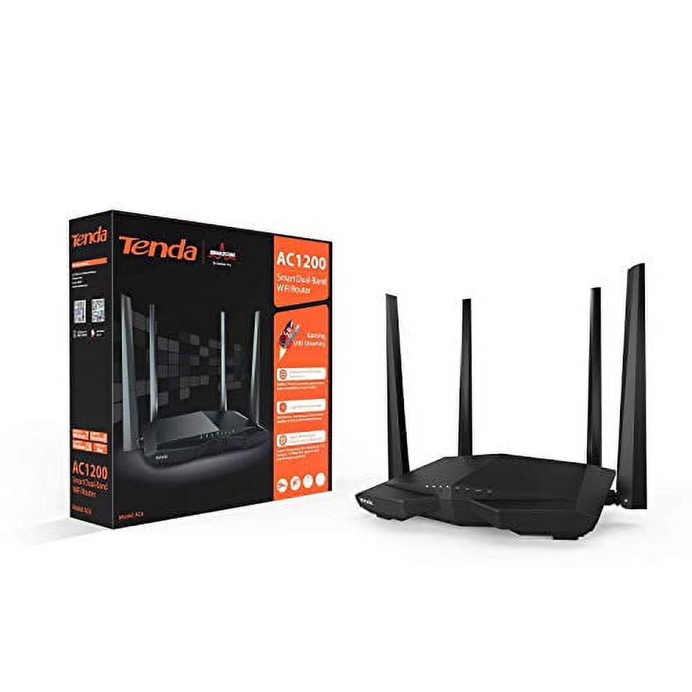 Tenda AC1200 Smart WiFi Router | Dual Band Wireless Internet Router | AP  Mode| IPv6 | Guest WiFi, and Parental Controls | Various scenarios 