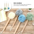 thumbnail image 2 of Shower Loofah Body & Back Scrubber - Long Handled Mesh Bath Sponge Pouf Luffa Brush on a Stick with a Wood Handle,Back Loofah for Exfoliating for Men & Women (White, Gray, Blue, Green), 2 of 8