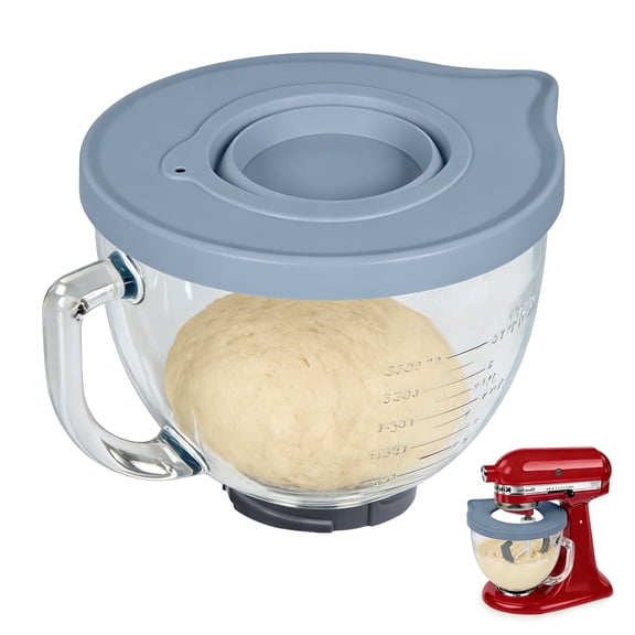 Replacement Bowl Compatible with KitchenAid K5GB 5-Quart Glass Bowl | Durable Splash Guard with Easy Pour Feature | Cost-Effective Mixer Accessory