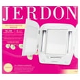 Jerdon Modern TriFold Makeup Mirror with Lights Vanity Mirror with