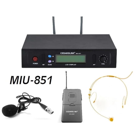 CEDARSLINK PROFESSIONAL SINGLE UHF WIRELESS HEADSET AND LAVALIER MICROPHONE SET WITH  ECHO  CONTROL price history on PriceWatchPro