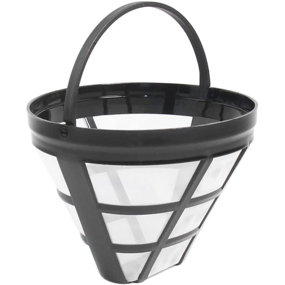 (4-Pack) No.4 Cone Reusable Replacement Coffee Maker Basket Filter Compatible with Cuisinart, Ninja Coffee Bar Brewer Filters, Fit Most 8-12 Cup Basket Drip Coffee Machine, BPA Free