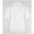 thumbnail image 2 of bar III Womens Lace-Applique Off-Shoulder Dress, White, Large, 2 of 2