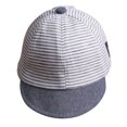 thumbnail image 1 of ITFABS Newborn Baby Sun Caps Striped Cap Photography Props Baseball Hats, 1 of 3