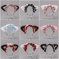 thumbnail image 3 of Lindo accesorio para el cabello de Lolita, diadema de Lolita de peluche de gato, diadema con orejas de gato de encaje, 3 of 4