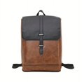 thumbnail image 1 of Sac Rétro à Contraste de Couleurs pour Homme, Sac d'École Simple à Grande Capacité, Sac pour Ordinateur, 1 of 5