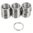 thumbnail image 4 of OULII 50Pcs Small Metal Rings Stainless Steel Silver DIY Crafts For Users, 4 of 8