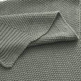 thumbnail image 5 of PiccoCasa 100% Cotton Soft Knitted Throw Decorative Blanket Sofa 50" x 60" Gray, 5 of 9