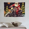 thumbnail image 3 of COMIO Santa Claus Riding Motorcycle Tapestry - Festive Home Decor Tapestries for Living Room and Bedroom Decor Santa Motorcycle Scene, 3 of 7