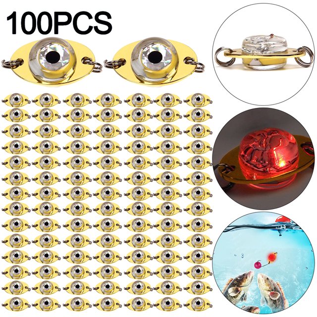 Señuelo Pesca Trampa LED Ojo Subacuático Calamar Cebo Lámpara () Rojo