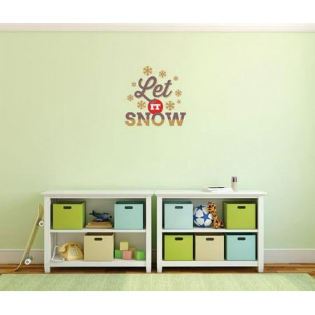 Do It Yourself Wall Decal Sticker Let It Snow Holiday Spirit Snowflake Holiday Bedroom Bathroom Living Room Mural 40 X40 Do It Yourself Wall Decal Sticker Let It Snow Holiday Spirit Snowflake Holiday Bedroom Bathroom Living Room Mural 40 X40