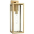 thumbnail image 3 of John Timberland Titan 20 1/4" High Modern Outdoor Wall Light Fixture Mount Porch Edison Bulb Soft Gold Finish Clear Glass Shade, 3 of 9