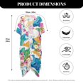 thumbnail image 6 of HELLHERO Loose Beach Cover Ups for Vacation High Quality Fabrics Long Bathing Suit Cover Up Floral Tropical Pattern, 6 of 6