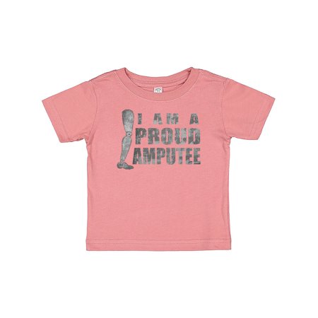 

Inktastic I Am a Proud Amputee with Prosthetic Leg Gift Baby Boy or Baby Girl T-Shirt