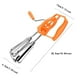 thumbnail image 4 of Batidora de mano de acero inoxidable de 10 pulgadas - semiautomática, mango ergonómico y control de un botón - para repostería casera, mezclar ingredientes de masa/tartas, 4 of 8