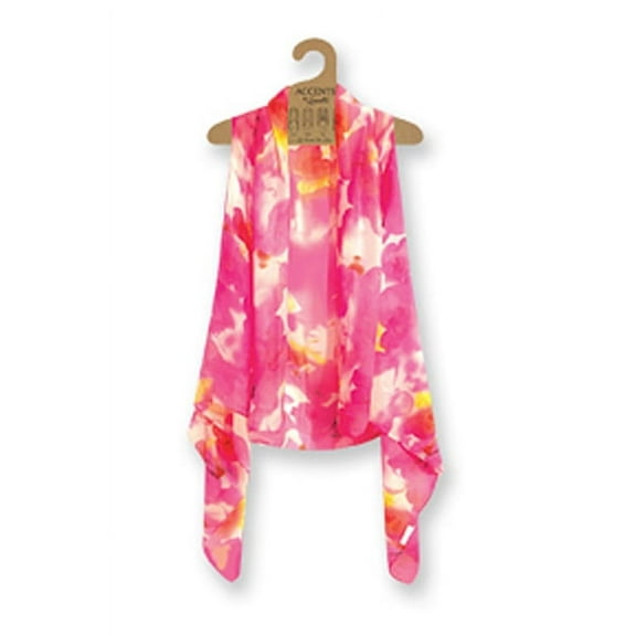 Pink Watercolor Design Light Material Scarf