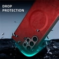 thumbnail image 4 of Allytechgroup Magnetic for Samsung Galaxy S22 Ultra Case, Compatible with MagSafe Support Magnetic Car Phone Mount PU Leather Slim Phone Case for Women Men for Samsung Galaxy S22 Ultra, Winered, 4 of 10
