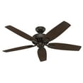 thumbnail image 6 of Hunter 52 inch Indoor Ceiling Fan No Light with Pull Chain - Bronze Ceiling Fan without Light, Standard Mount, 5 Blades, For Bedroom, Living Room, or Kitchen, Quiet - Newsome 53320, Premier Bronze, 6 of 14