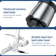 thumbnail image 3 of 300W 2-Speed Electric Meat Grinder with 3L Capacity, ABS & Stainless Steel Construction, Silver Kitchen Food Processor & Blender for 4-5 People, US/EU Plug Option (110V), 3 of 6