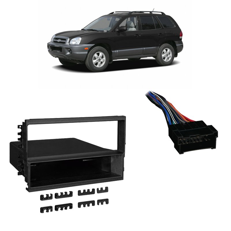 Fits Hyundai Santa Fe 01-06 Single DIN Stereo Harness Radio Install