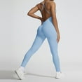 thumbnail image 2 of Women's Slim Fit Sleeveless Workout Jumpsuit - Running/Yoga, Quick Dry, S-L, 2 of 4
