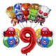 thumbnail image 3 of Juego de vajilla para decoración de fiesta de cumpleaños de Los Vengadores, mantel, vasos de papel, platos y globos de Iron Man, suministros para cumpleaños de bebé, 3 of 5