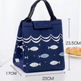 thumbnail image 2 of Portable Storage Insulated Lunch Bag Thermal Bag Picnic Tote-Navy Blue, 2 of 2