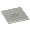 thumbnail image 1 of American Fireglass CV-SQP-12 Stainless Steel Cover For 12 Inch Length x 12 Inch Width Drop-In Fire Pit Pan, 1 of 4