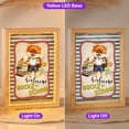 thumbnail image 2 of Welcome Pomeranian Back to School Vintage Retro Acrylic Plaque with Wood Photo Frame Box Pom Dog Lover Gifts Light Box - 02012, 2 of 5