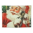 thumbnail image 5 of Pratyus Santa Claus Telephone Bell Tapestry Wall Hanging for Bedroom Dorm Christmas Decoration 60x50inch, 5 of 6
