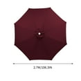 thumbnail image 2 of Grand Parasol de Patio Extérieur 106 Pouces 6 Nervures Parasol de Table de Marché, 190t Résistant à la Pluie et aux UV, Couverture de Remplacement pour Parasol (Cadre Non Inclus), 2 of 6