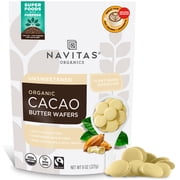 Navitas Organics Cacao Butter Wafers Organic -- 8 oz Pack of 3