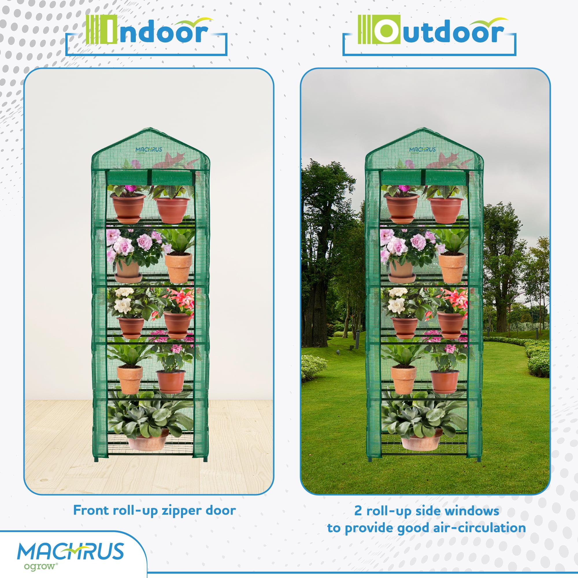 Machrus Ogrow Ultra-Deluxe 5 Tier Portable Bloomhouse