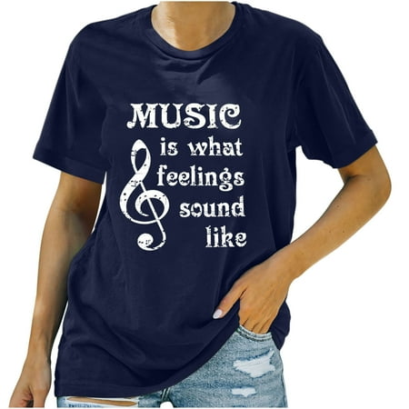 

Ziloco Short Sleeve Round-Neck Blouses & Shirts Women s Shirt Tees Funny Cute Short Sleeve T Shirt Funny Print T-shirt Tops Blouse Gift For Women wo1301top Maternity Tank Top